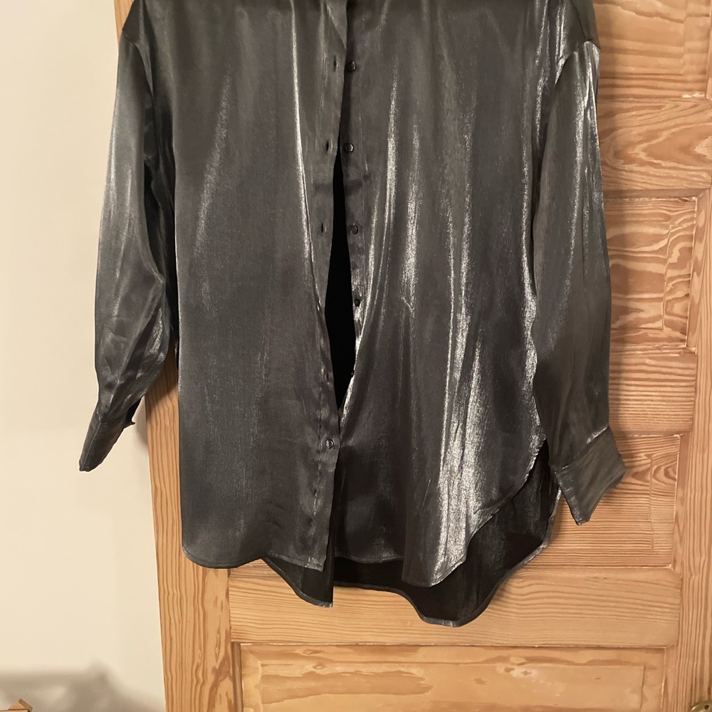 H&M Silver Sport shirt Sleek